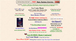 Desktop Screenshot of lacostamusic.com